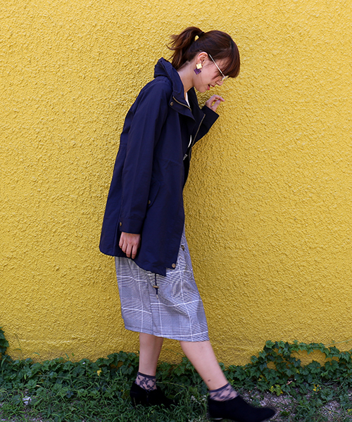 MARBLE WALTS（マーブルワルツ）の「撥水ロング モッズコート（モッズコート・レディース・ベージュ/ネイビー/カーキ/ブラック・M/L）」の6枚目の写真