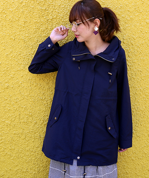 MARBLE WALTS（マーブルワルツ）の「撥水ロング モッズコート（モッズコート・レディース・ベージュ/ネイビー/カーキ/ブラック・M/L）」の7枚目の写真