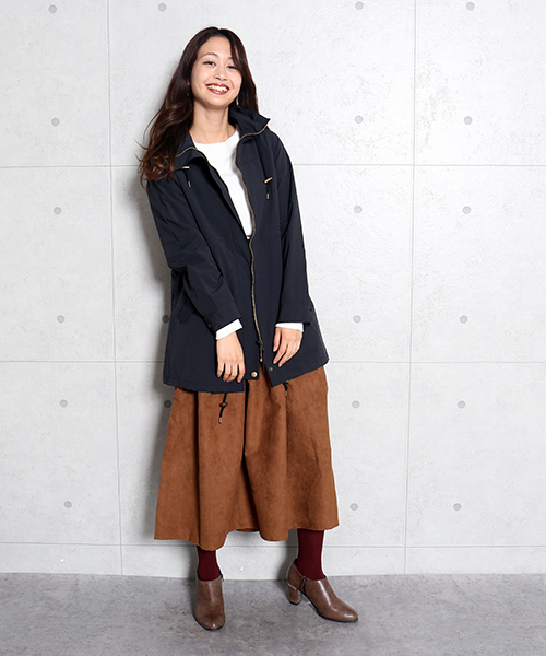 MARBLE WALTS（マーブルワルツ）の「撥水ロング モッズコート（モッズコート・レディース・ベージュ/ネイビー/カーキ/ブラック・M/L）」の20枚目の写真