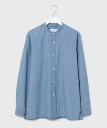 ADAM ET ROPE' | デニムシャンブレーバンドカラーシャツ(シャツ/ブラウス)