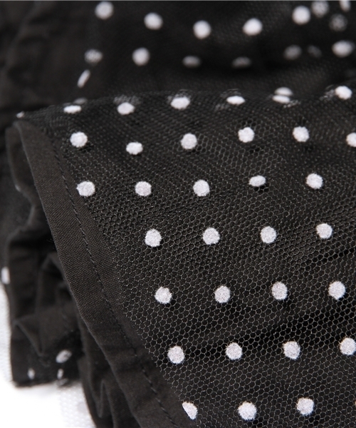 WC（ダブル シー）の「wc/ドットチュールスカート（スカート・レディース・ブラック/ネイビー・FREE）」の8枚目の写真