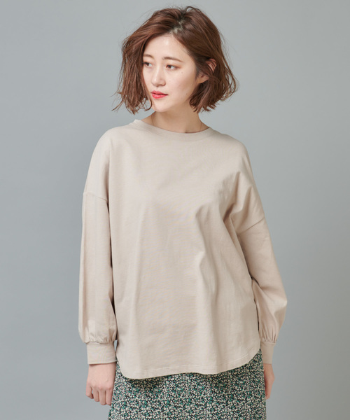 DISCOAT(ディスコート)の「綿テンセルプルオーバー(Tシャツ/カットソー・レディース・オフホワイト/ブラック/ライトベージュ/ライム・FREE)」の10枚目の写真