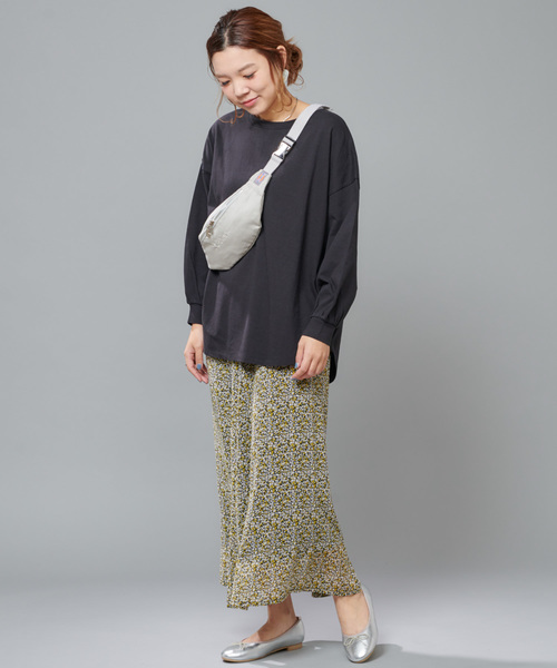 DISCOAT(ディスコート)の「綿テンセルプルオーバー(Tシャツ/カットソー・レディース・オフホワイト/ブラック/ライトベージュ/ライム・FREE)」の17枚目の写真