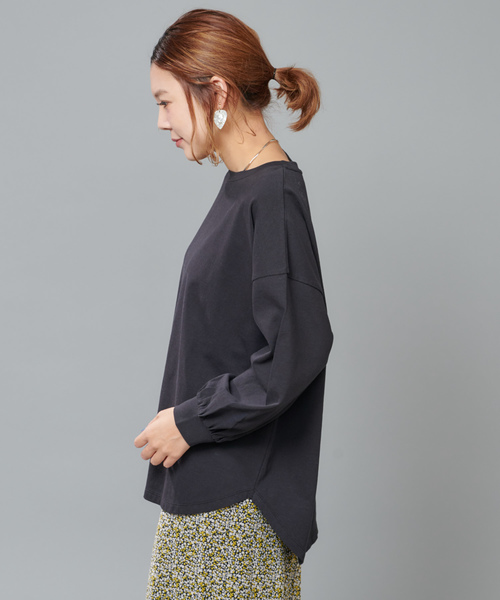 DISCOAT(ディスコート)の「綿テンセルプルオーバー(Tシャツ/カットソー・レディース・オフホワイト/ブラック/ライトベージュ/ライム・FREE)」の21枚目の写真