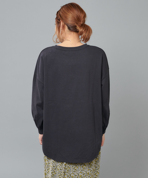 DISCOAT(ディスコート)の「綿テンセルプルオーバー(Tシャツ/カットソー・レディース・オフホワイト/ブラック/ライトベージュ/ライム・FREE)」の19枚目の写真