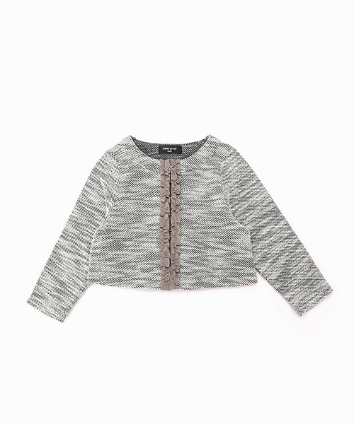 COMME CA ISM（コムサイズム）の「ボレロ カーディガン（スーツジャケット・キッズ・グレー/アイボリー・110cm/100cm/120cm/130cm）」の13枚目の写真