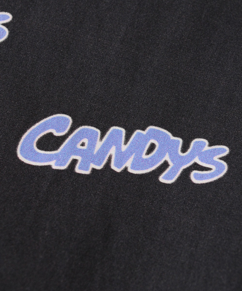 Candy Stripper(キャンディストリッパー)の「CANDYS ロゴシャツ ワンピース(シャツワンピース・レディース・ブラック/オフホワイト/ピンク・2)」の5枚目の写真