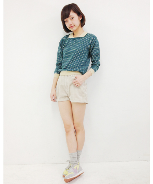 Kastane（カスタネ）の「【Kastane】コーデュロイSPT（その他パンツ・レディース・ライトベージュ/ダークグリーン/オレンジ/ネイビー・MEDIUM/SMALL/LARGE/X-SMALL）」の2枚目の写真