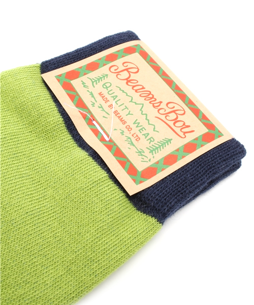 BEAMS BOY（ビームスボーイ）の「BEAMS BOY / パネル クルーソックス（ソックス/靴下・レディース・ホワイト/グレー/ネイビー・ONE SIZE）」の5枚目の写真