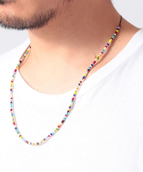 BEAMS(ビームス)の「ROSETTA PRAYER / ビーズ ネックレス(ネックレス・メンズ・ブラック/ネイビー/その他1・ONE SIZE)」の3枚目の写真