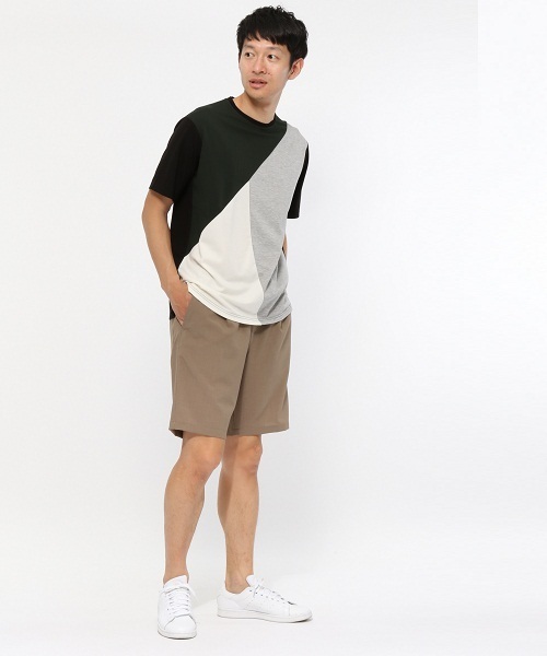 LAKOLE(ラコレ)の「ポンチ切替Tシャツ / LAKOLE(Tシャツ/カットソー・メンズ・ホワイト/ブラック/ネイビー/ベージュ・MEDIUM/LARGE)」の10枚目の写真