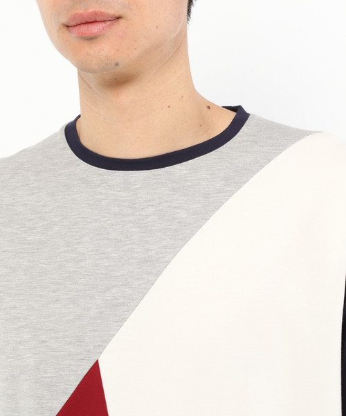 LAKOLE(ラコレ)の「ポンチ切替Tシャツ / LAKOLE(Tシャツ/カットソー・メンズ・ホワイト/ブラック/ネイビー/ベージュ・MEDIUM/LARGE)」の17枚目の写真