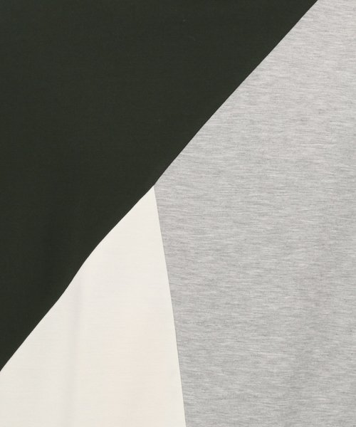 LAKOLE(ラコレ)の「ポンチ切替Tシャツ / LAKOLE(Tシャツ/カットソー・メンズ・ホワイト/ブラック/ネイビー/ベージュ・MEDIUM/LARGE)」の11枚目の写真