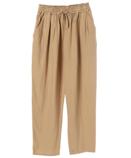 CRAFT STANDARD BOUTIQUE(クラフトスタンダードブティック)の「麻混 イージーワイドパンツ●☆(その他パンツ・レディース・ベージュ/ネイビー/カーキ・M/L)」の7枚目の写真