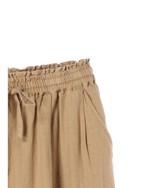 CRAFT STANDARD BOUTIQUE(クラフトスタンダードブティック)の「麻混 イージーワイドパンツ●☆(その他パンツ・レディース・ベージュ/ネイビー/カーキ・M/L)」の5枚目の写真