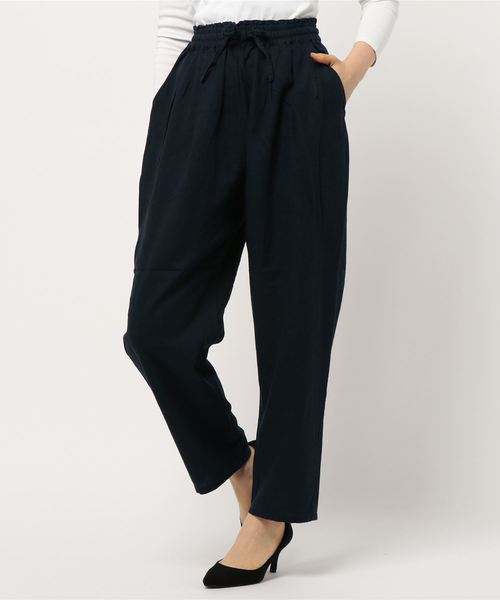 CRAFT STANDARD BOUTIQUE(クラフトスタンダードブティック)の「麻混 イージーワイドパンツ●☆(その他パンツ・レディース・ベージュ/ネイビー/カーキ・M/L)」の21枚目の写真