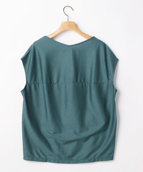 Tiara（ティアラ）の「ボートVネックリブトップス（Tシャツ/カットソー・レディース・ブラック/グリーン/グレー系その他・FREE）」の9枚目の写真