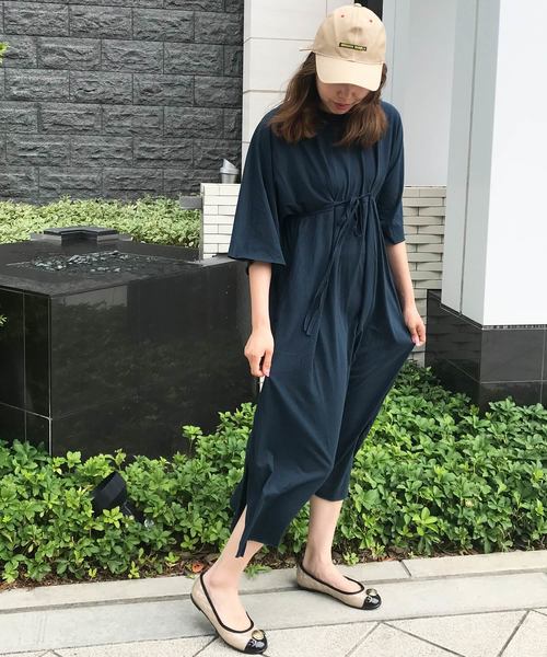 Born（ボーン）の「Born Dolman-sleeve Maxi One-piece/ボーン ドルマン  スリーブ マキシ ワンピース（ワンピース・レディース・チャコールグレー/ブラウン/ネイビー・FREE）」の3枚目の写真