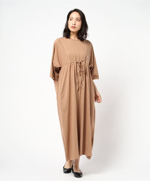 Born（ボーン）の「Born Dolman-sleeve Maxi One-piece/ボーン ドルマン  スリーブ マキシ ワンピース（ワンピース・レディース・チャコールグレー/ブラウン/ネイビー・FREE）」の10枚目の写真