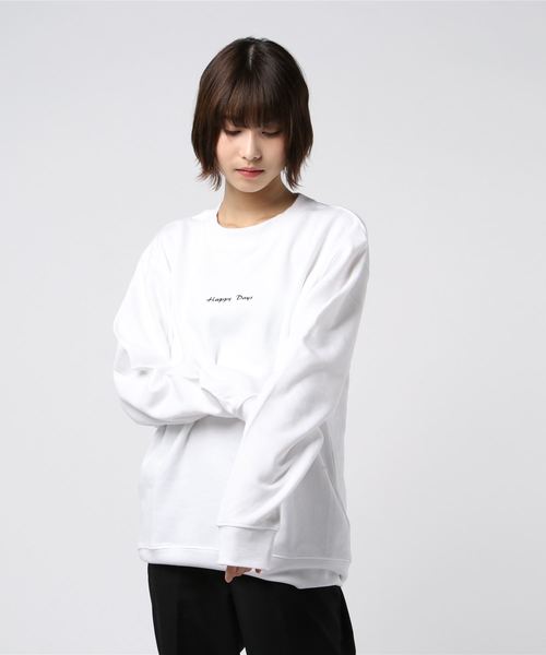 WEGO(ウィゴー)の「WEGO/シンプル刺繍プルオーバー(スウェット・メンズ・ベージュ/ホワイト/ベージュ系その他/ホワイト系その他/ライム・SMALL/MEDIUM/LARGE)」の8枚目の写真