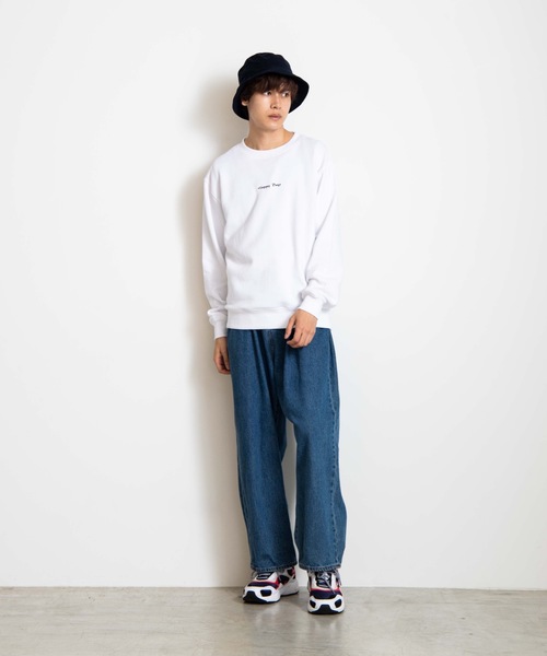 WEGO(ウィゴー)の「WEGO/シンプル刺繍プルオーバー(スウェット・メンズ・ベージュ/ホワイト/ベージュ系その他/ホワイト系その他/ライム・SMALL/MEDIUM/LARGE)」の11枚目の写真