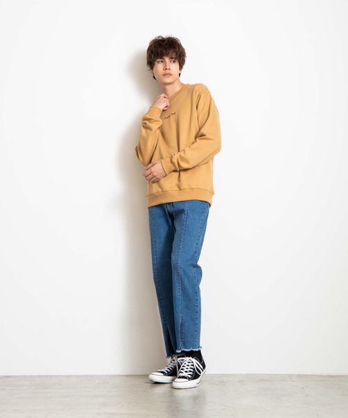 WEGO(ウィゴー)の「WEGO/シンプル刺繍プルオーバー(スウェット・メンズ・ベージュ/ホワイト/ベージュ系その他/ホワイト系その他/ライム・SMALL/MEDIUM/LARGE)」の15枚目の写真