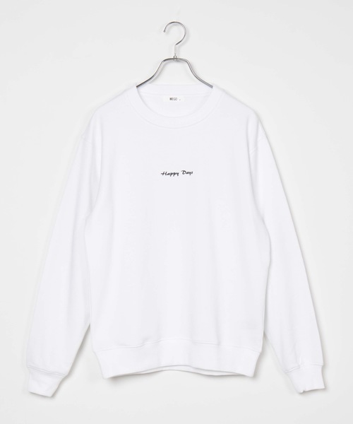 WEGO(ウィゴー)の「WEGO/シンプル刺繍プルオーバー(スウェット・メンズ・ベージュ/ホワイト/ベージュ系その他/ホワイト系その他/ライム・SMALL/MEDIUM/LARGE)」の16枚目の写真