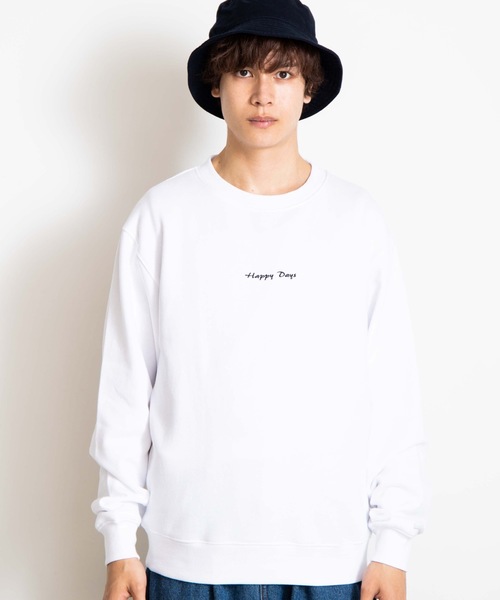 WEGO(ウィゴー)の「WEGO/シンプル刺繍プルオーバー(スウェット・メンズ・ベージュ/ホワイト/ベージュ系その他/ホワイト系その他/ライム・SMALL/MEDIUM/LARGE)」の20枚目の写真