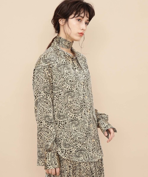 ADAM ET ROPE'（アダムエロペ）の「ボウタイ付ブラウス（シャツ/ブラウス・レディース・ブラック/ベージュ/ライトグリーン・FREE）」の19枚目の写真