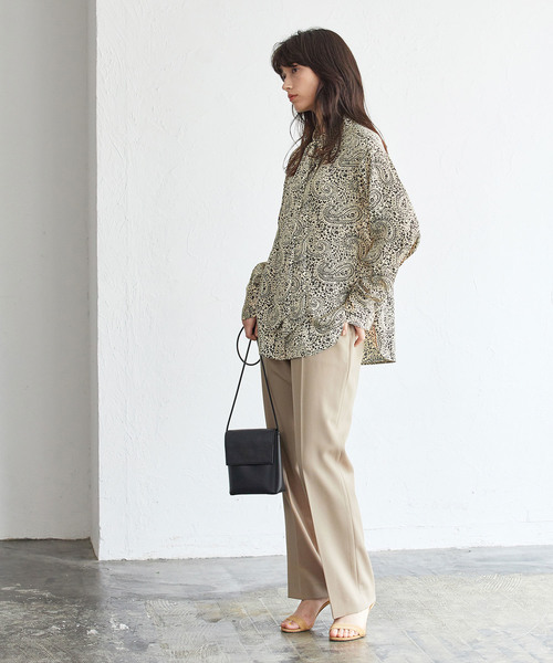 ADAM ET ROPE'（アダムエロペ）の「ボウタイ付ブラウス（シャツ/ブラウス・レディース・ブラック/ベージュ/ライトグリーン・FREE）」の22枚目の写真