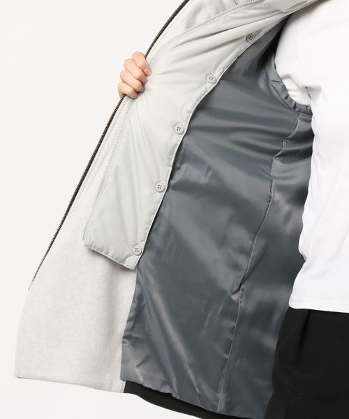 miniyu(ミニュウ)の「LaSRIC/配色ライナー付きアシメZIPコート(その他アウター)」 - WEAR