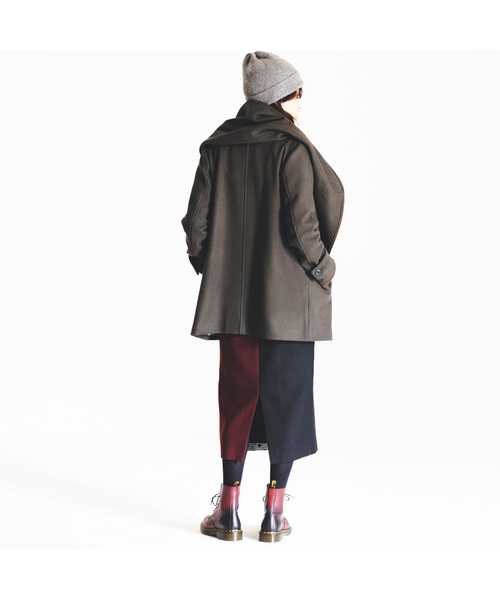 miniyu(ミニュウ)の「LaSRIC/配色ライナー付きアシメZIPコート(その他アウター)」 - WEAR