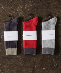 HARUSAKU CC(ハルサクシーシー)のHARUSAKU CC:Mens RIB bicolor socks 3P set(ソックス/靴下)
