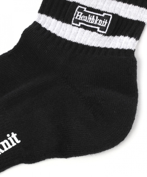 Healthknit（ヘルスニット）の「【Healthknit (ヘルスニット)】刺繍2Pソックス（ソックス/靴下・メンズ・ホワイト・FREE）」の4枚目の写真