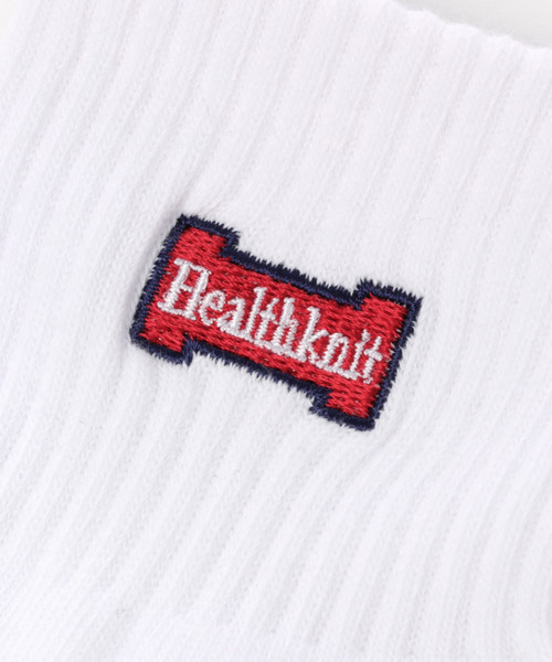 Healthknit（ヘルスニット）の「【Healthknit (ヘルスニット)】刺繍2Pソックス（ソックス/靴下・メンズ・ホワイト・FREE）」の7枚目の写真
