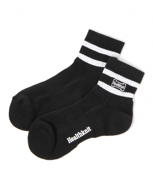Healthknit（ヘルスニット）の「【Healthknit (ヘルスニット)】刺繍2Pソックス（ソックス/靴下・メンズ・ホワイト・FREE）」の2枚目の写真