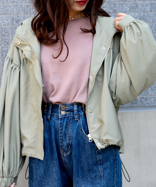 VANNIE U(ヴァニーユー)の「ボリュームスリーブマウンテンパーカー(マウンテンパーカー・レディース・ベージュ/カーキ/モカ・FREE)」の7枚目の写真