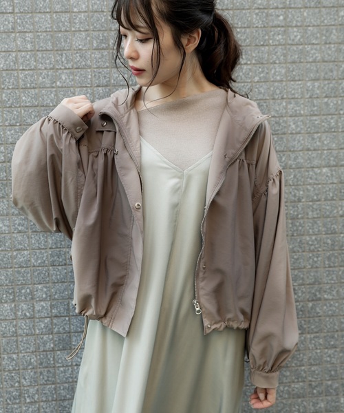 VANNIE U(ヴァニーユー)の「ボリュームスリーブマウンテンパーカー(マウンテンパーカー・レディース・ベージュ/カーキ/モカ・FREE)」の19枚目の写真