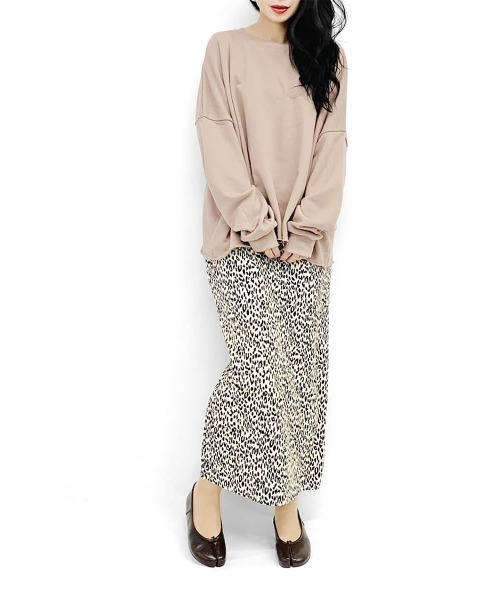 LVEU.(ラブユ.)の「Micro pleats leopard skirt / マイクロプリーツレオパードスカート(スカート・レディース・ブラック/アイボリー・FREE)」の13枚目の写真