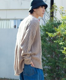 WEGO | WEGO/サイドスリットアランビッグシルエットセーター(ニット/セーター)