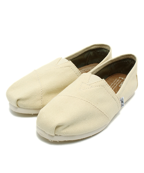 TOMS（トムス）の「トムス ウィメンズ クラシックキャンバス スリッポン TOMS W CLSC Canvas（スニーカー・レディース・ネイビー/ブラック/アッシュ/レッド/オフホワイト/ベージュ/オレンジ/オリーブ/ブラウン/ライトブルー/パープル・23cm/24cm/23.5cm/24.5cm/22cm/22.5cm）」の2枚目の写真
