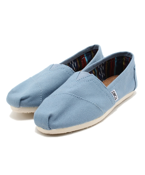 TOMS（トムス）の「トムス ウィメンズ クラシックキャンバス スリッポン TOMS W CLSC Canvas（スニーカー・レディース・ネイビー/ブラック/アッシュ/レッド/オフホワイト/ベージュ/オレンジ/オリーブ/ブラウン/ライトブルー/パープル・23cm/24cm/23.5cm/24.5cm/22cm/22.5cm）」の8枚目の写真