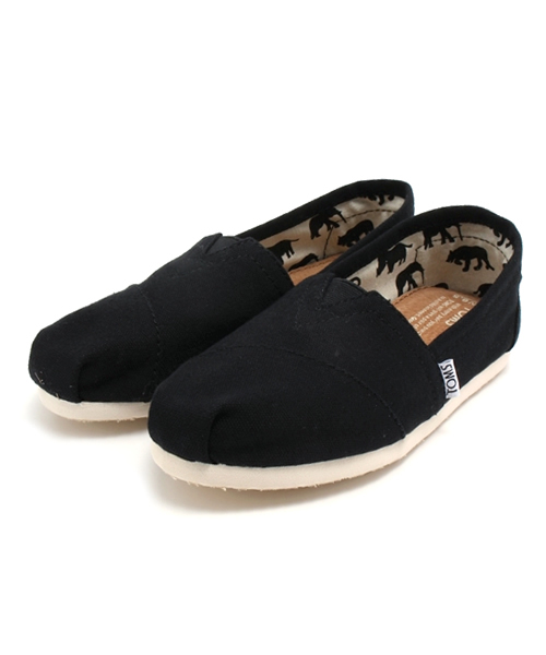 TOMS（トムス）の「トムス ウィメンズ クラシックキャンバス スリッポン TOMS W CLSC Canvas（スニーカー・レディース・ネイビー/ブラック/アッシュ/レッド/オフホワイト/ベージュ/オレンジ/オリーブ/ブラウン/ライトブルー/パープル・23cm/24cm/23.5cm/24.5cm/22cm/22.5cm）」の3枚目の写真