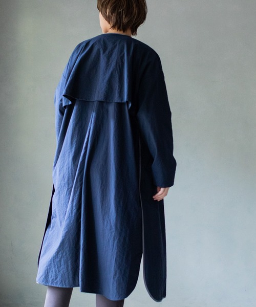 MARECHAL TERRE（マルシャルテル）の「パイピングコート（トレンチコート・レディース・ベージュ/ネイビー/ホワイト系その他・SMALL/MEDIUM）」の4枚目の写真