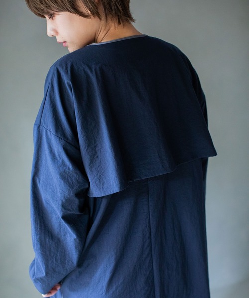 MARECHAL TERRE（マルシャルテル）の「パイピングコート（トレンチコート・レディース・ベージュ/ネイビー/ホワイト系その他・SMALL/MEDIUM）」の7枚目の写真