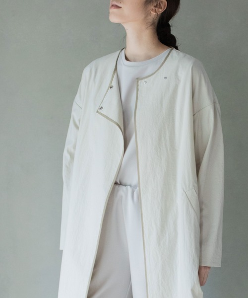 MARECHAL TERRE（マルシャルテル）の「パイピングコート（トレンチコート・レディース・ベージュ/ネイビー/ホワイト系その他・SMALL/MEDIUM）」の18枚目の写真