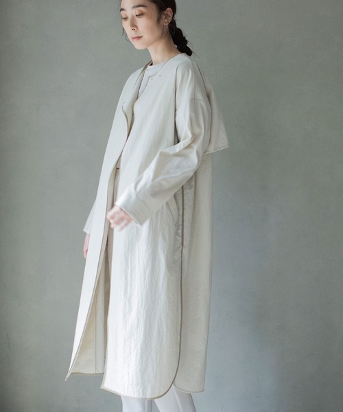 MARECHAL TERRE（マルシャルテル）の「パイピングコート（トレンチコート・レディース・ベージュ/ネイビー/ホワイト系その他・SMALL/MEDIUM）」の15枚目の写真