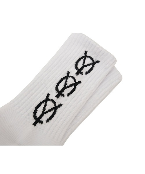 OY(オーワイ)の「テープロゴソックス/靴下(ソックス/靴下・メンズ・ブラック/ホワイト・FREE)」の5枚目の写真