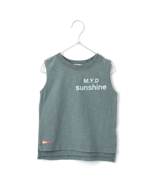 MAKE YOUR DAY（メイクユアデイ）の「製品染めプリントタンクトップ■80～140cm（タンクトップ・キッズ・ライトグレー/パープル/ブラウン/グレー・90/100/110/120/130/140/80）」の3枚目の写真