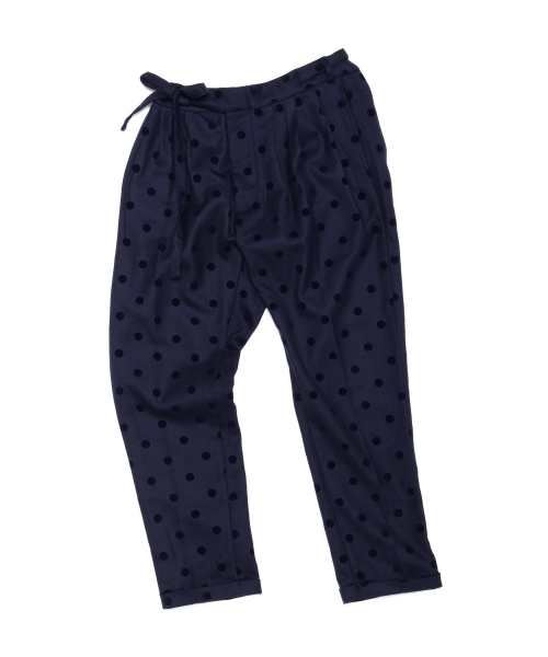 BEAMS BOY（ビームスボーイ）の「BEAMS BOY / フロッキー ドット グルカ スラックス（スラックス・レディース・ブラック/ネイビー・ONE SIZE）」の19枚目の写真